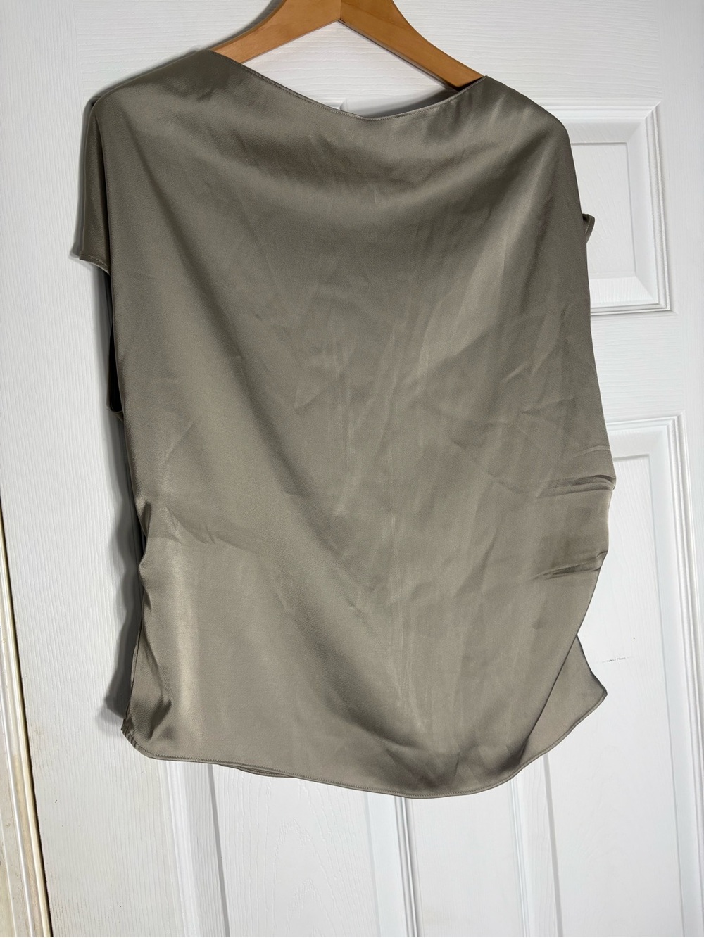 H&M Olive Green Satin Blouse